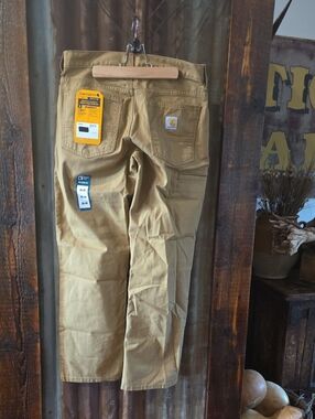 Carhartt Men's Tan Canvas Cargo Pants 30x30
